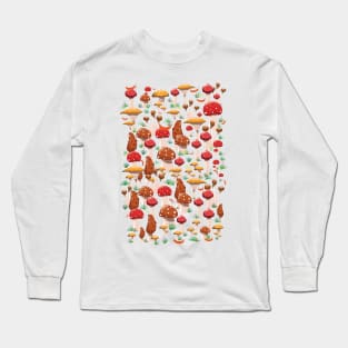 Cute Mushrooms Long Sleeve T-Shirt